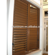 WOODEN aluminum shutters casement window China factory